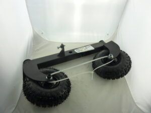 Pendulum axle with 2 wheels