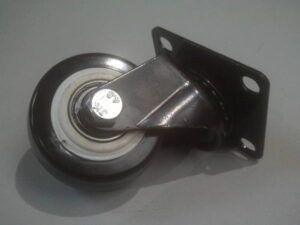 Wheel sweeping container